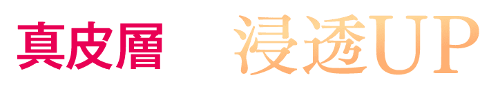 真皮層まで浸透UP