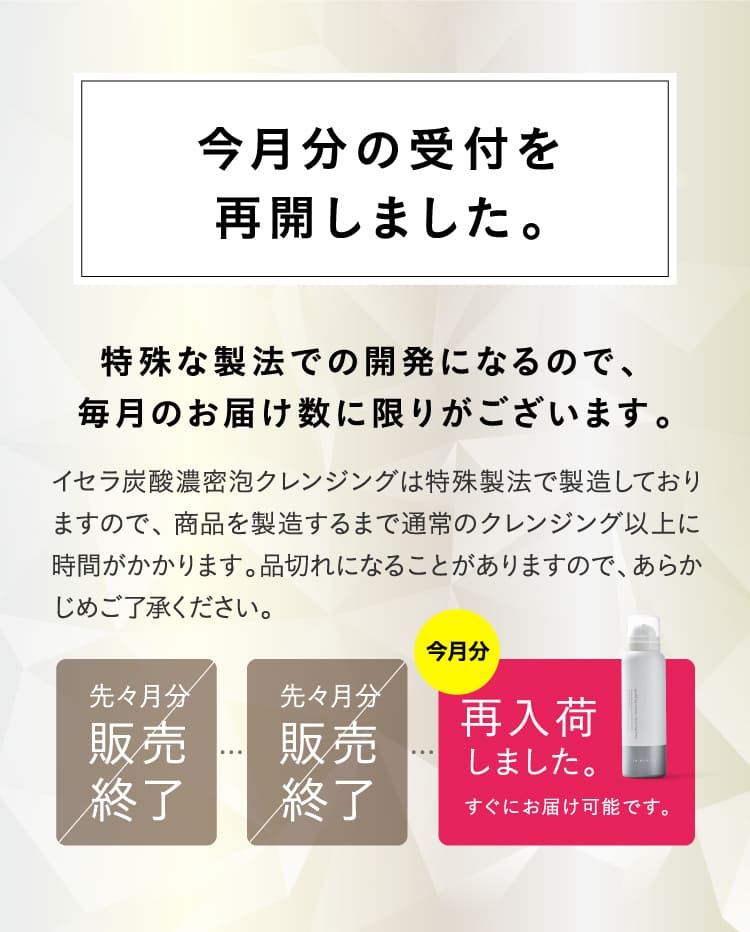 特殊製法のため数量限定の受付となります。