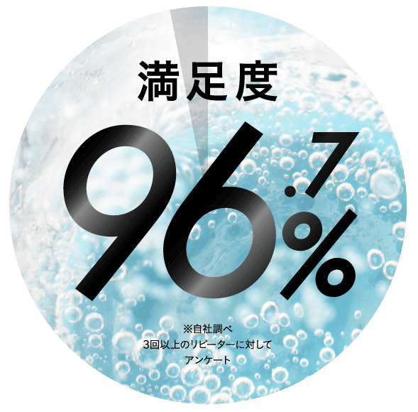 満足度96.7%